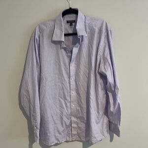 Peter Millar Blue and White Dress Shirt